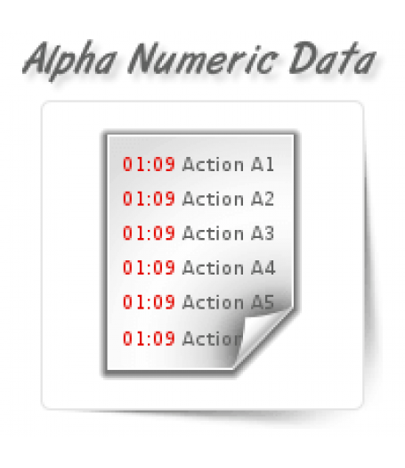 Alpha Numeric Data Entry