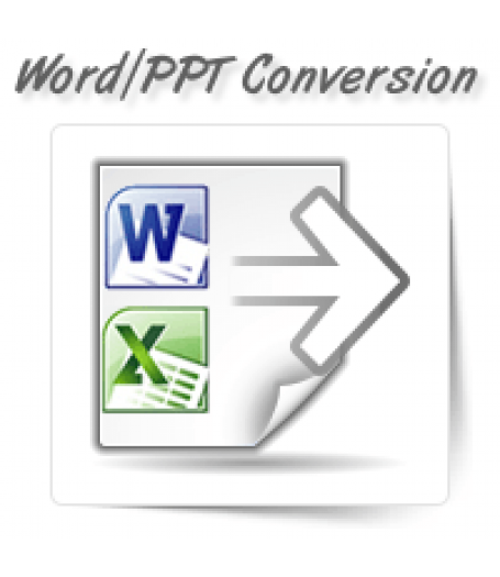 Word/Excel/PPT Conversion