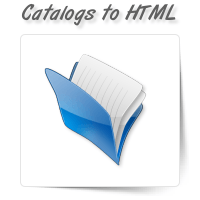 Catalogs to HTML/Web-Page