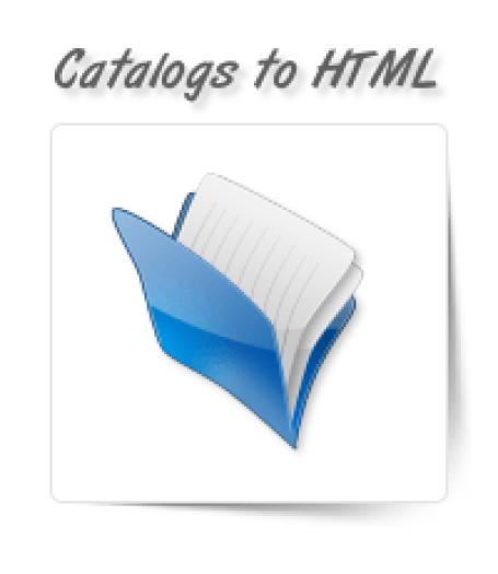 Catalogs to HTML/Web-Page